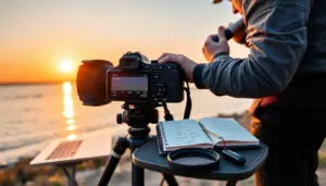 camera settings for sunset