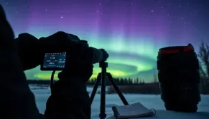 camera settings for northern lights